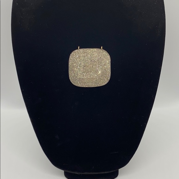 Pave Set Diamond Pendant